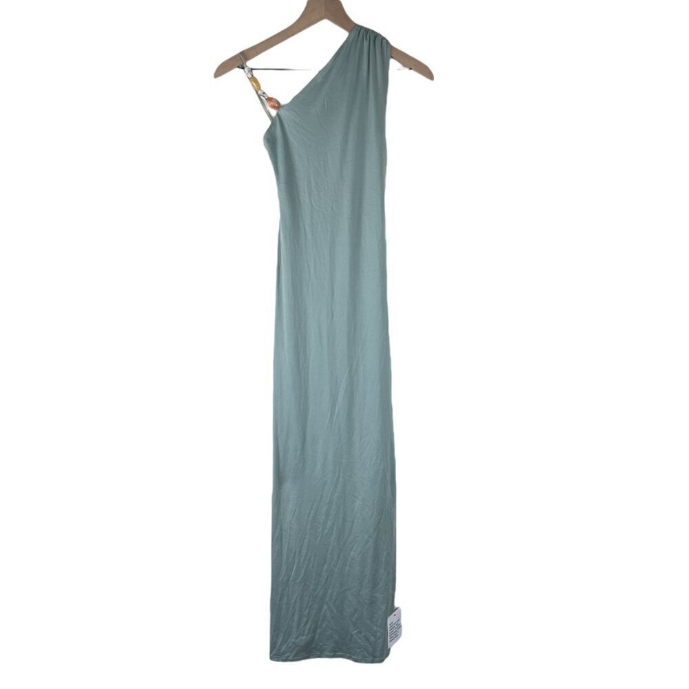 NWT ASOS Design Sage Modal Beaded Strappy Midi Dress